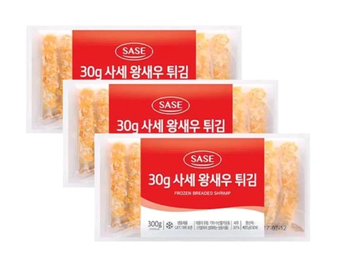 단한분특가사세왕새우튀김 30GX10개입X3팩 총900G 10990원